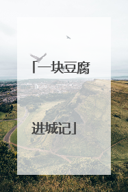 一块豆腐进城记